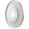 Ekena Millwork Berkshire PVC Medallion (Canopies up to 8 3/8"), 19"OD x 3 1/2"ID x 1"P, Metallic Antique Brass CMP19BECAB - alternate 4